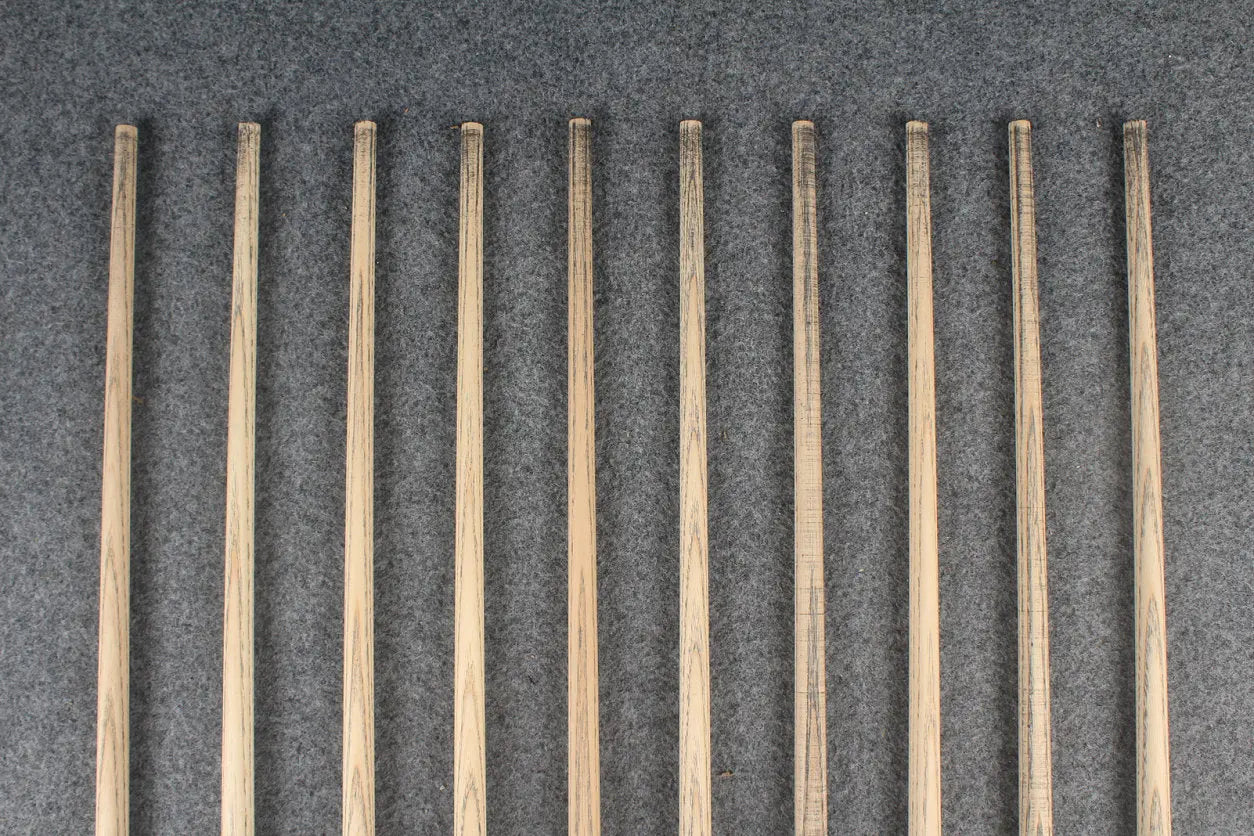 custom-made: woods 1 piece handmade ASH snooker / pool cue #128-#137 - made to order WOODS CUES
