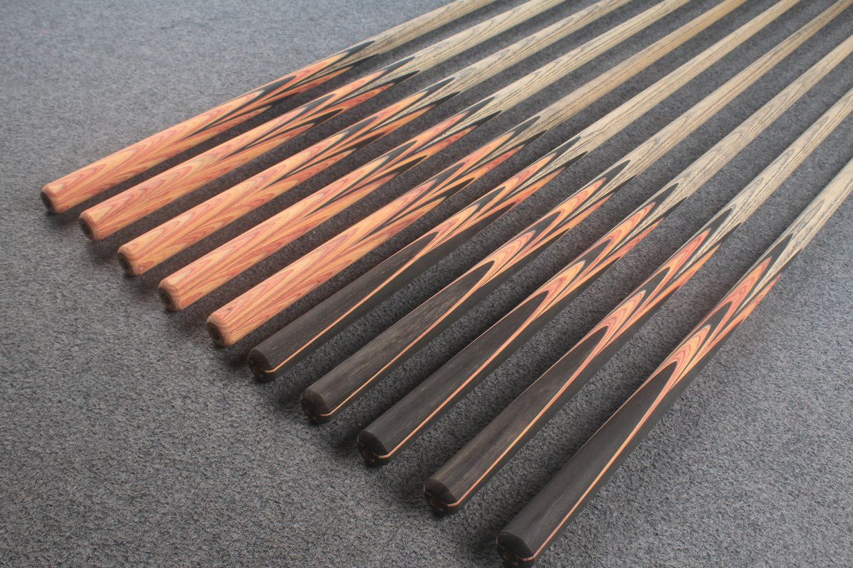 custom-made: woods 1 piece handmade ASH snooker / pool cue #128-#137 - made to order WOODS CUES