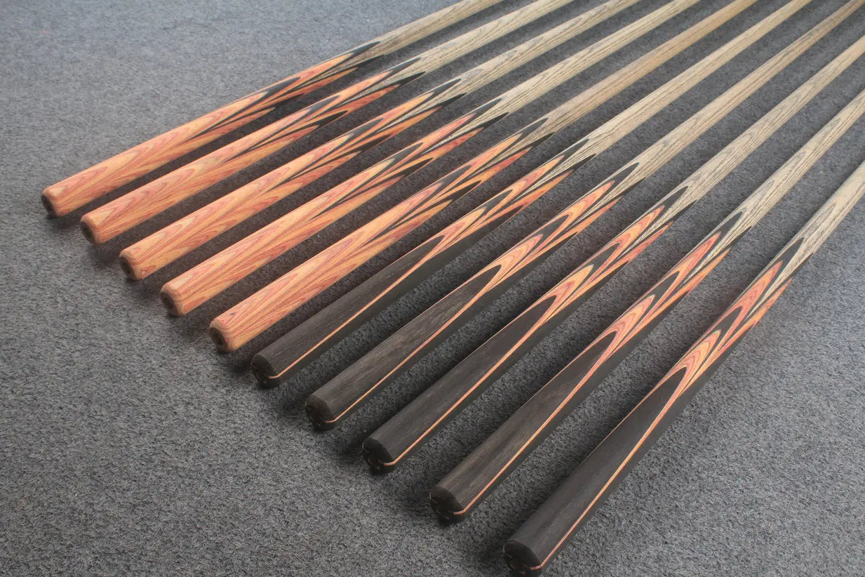 custom-made: woods 1 piece handmade ASH snooker / pool cue #128-#137 - made to order WOODS CUES