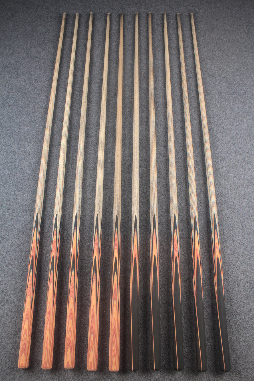 custom-made: woods 1 piece handmade ASH snooker / pool cue #128-#137 - made to order WOODS CUES