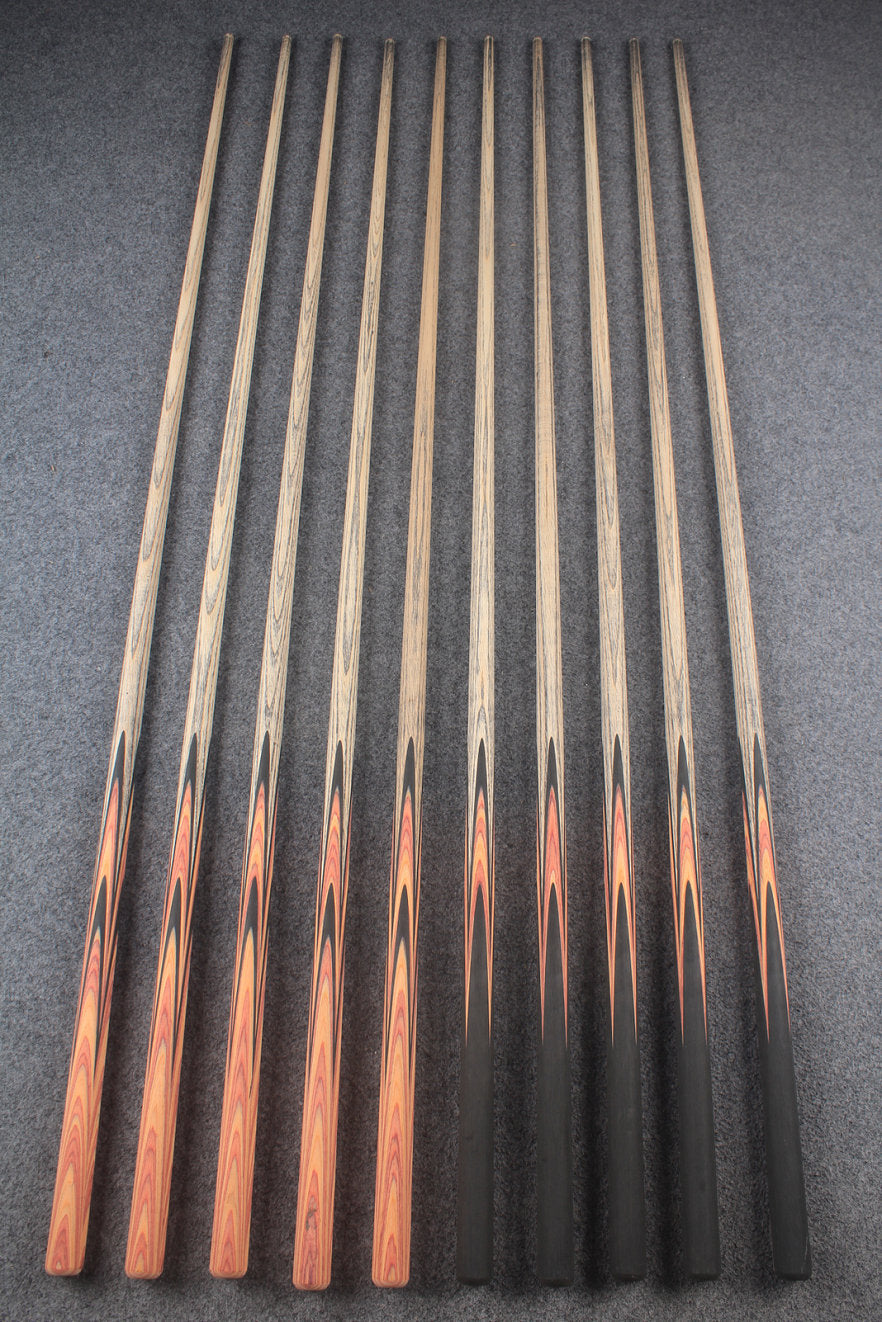 custom-made: woods 1 piece handmade ASH snooker / pool cue #128-#137 - made to order WOODS CUES