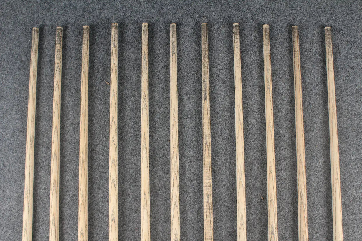 custom-made: woods 1 piece handmade ASH snooker / pool cue #138-#148 - made to order WOODS CUES