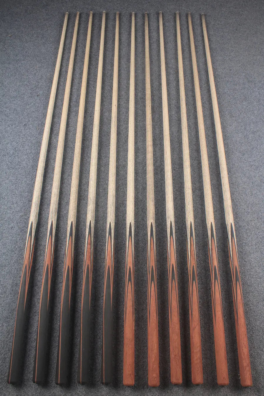custom-made: woods 1 piece handmade ASH snooker / pool cue #138-#148 - made to order WOODS CUES