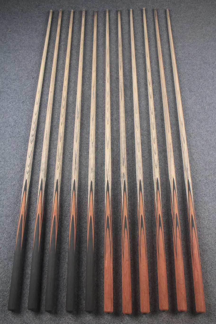 custom-made: woods 1 piece handmade ASH snooker / pool cue #138-#148 - made to order WOODS CUES