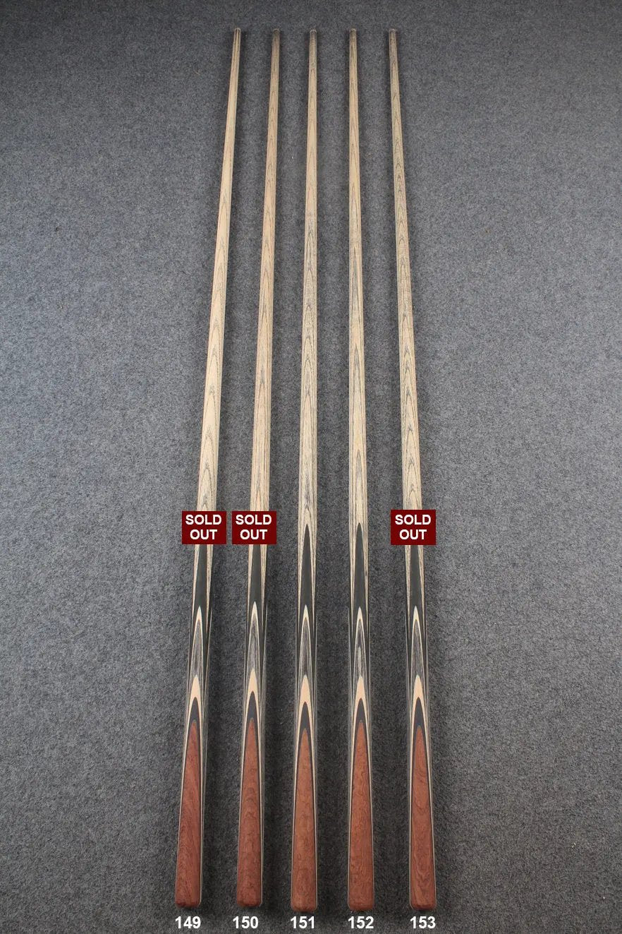 custom-made: woods 1 piece handmade ASH snooker / pool cue #149-#153 - made to order