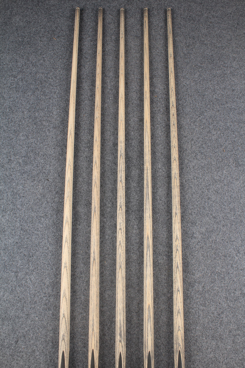 custom-made: woods 1 piece handmade ASH snooker / pool cue #149-#153 - made to order WOODS CUES