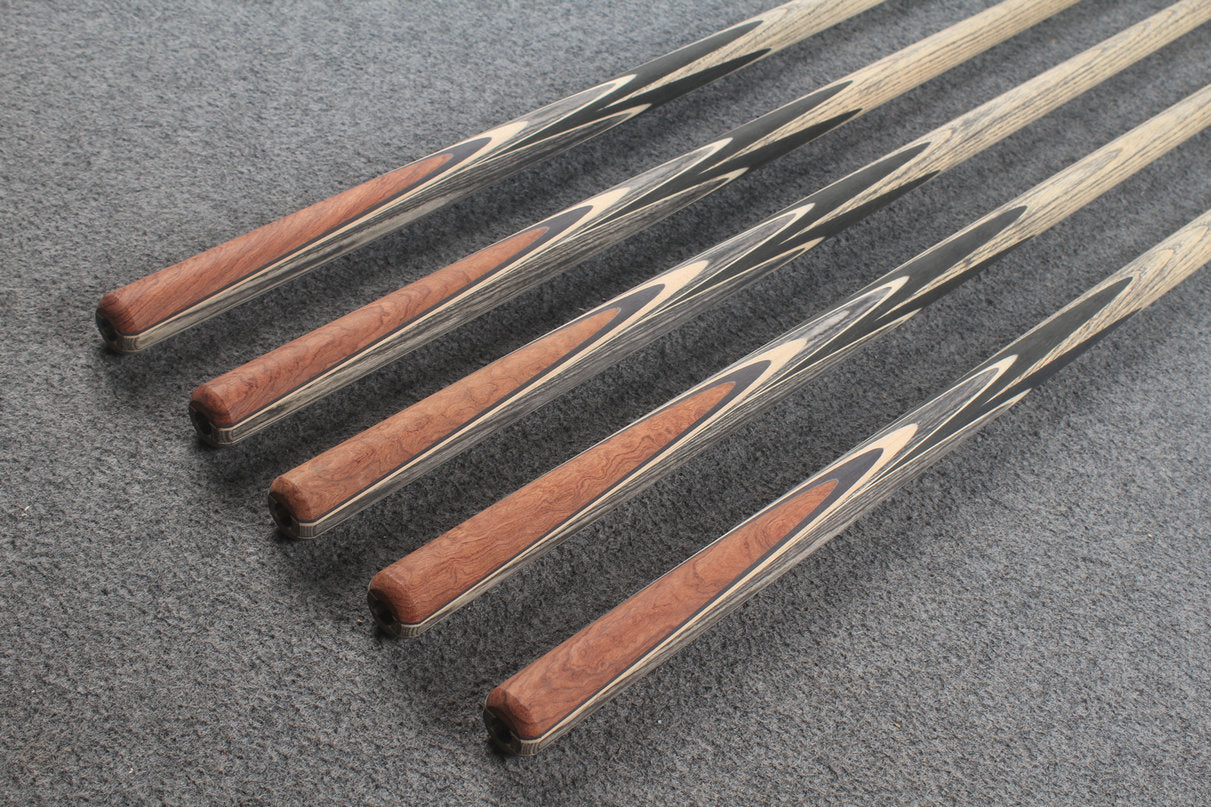 custom-made: woods 1 piece handmade ASH snooker / pool cue #149-#153 - made to order WOODS CUES