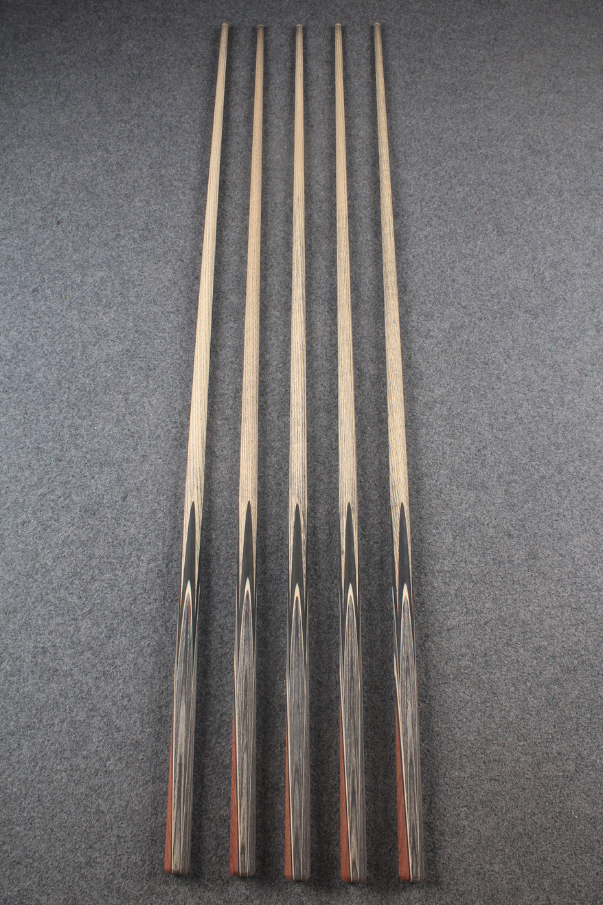 custom-made: woods 1 piece handmade ASH snooker / pool cue #149-#153 - made to order WOODS CUES