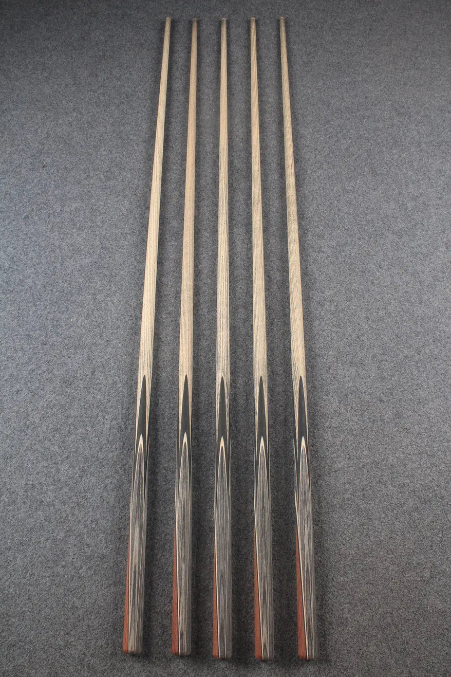 custom-made: woods 1 piece handmade ASH snooker / pool cue #149-#153 - made to order WOODS CUES
