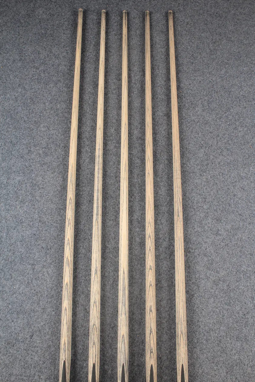 custom-made: woods 1 piece handmade ASH snooker / pool cue #154-#158 - made to order WOODS CUES