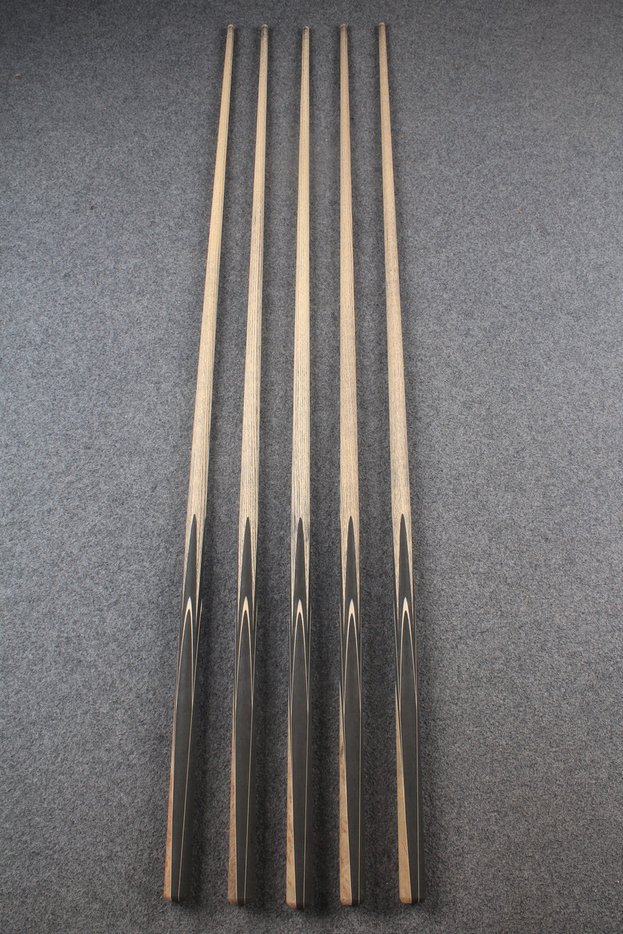 custom-made: woods 1 piece handmade ASH snooker / pool cue #154-#158 - made to order WOODS CUES