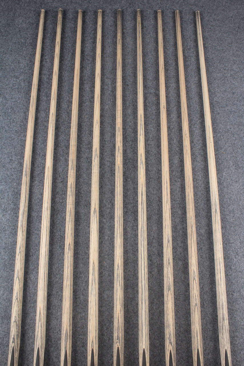 custom-made: woods 1 piece handmade ASH snooker / pool cue #159-#167 - made to order WOODS CUES