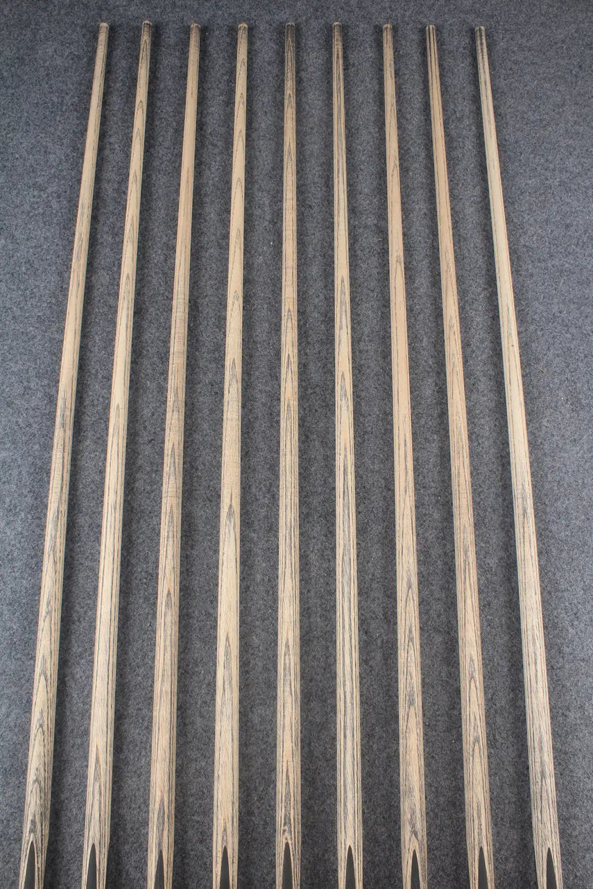 custom-made: woods 1 piece handmade ASH snooker / pool cue #159-#167 - made to order WOODS CUES