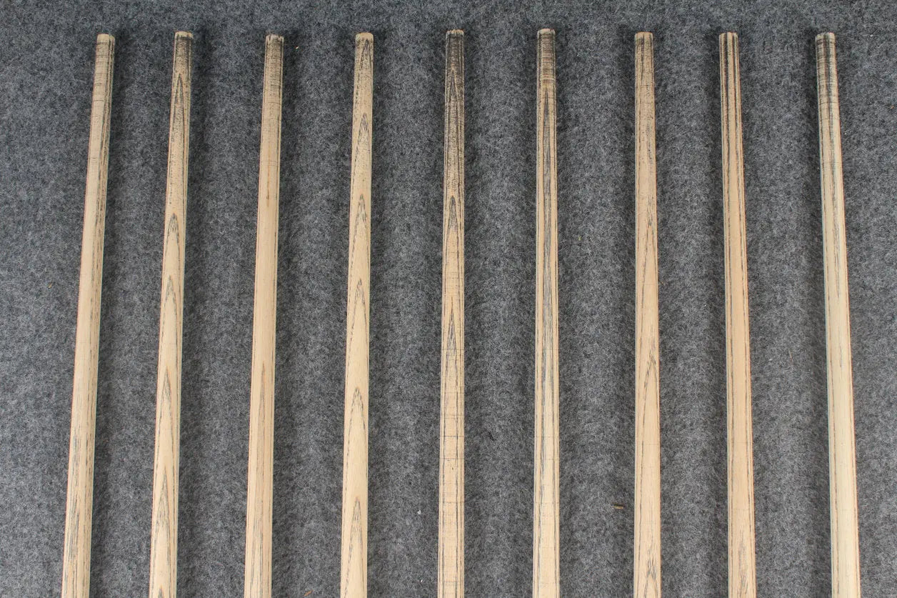 custom-made: woods 1 piece handmade ASH snooker / pool cue #159-#167 - made to order WOODS CUES