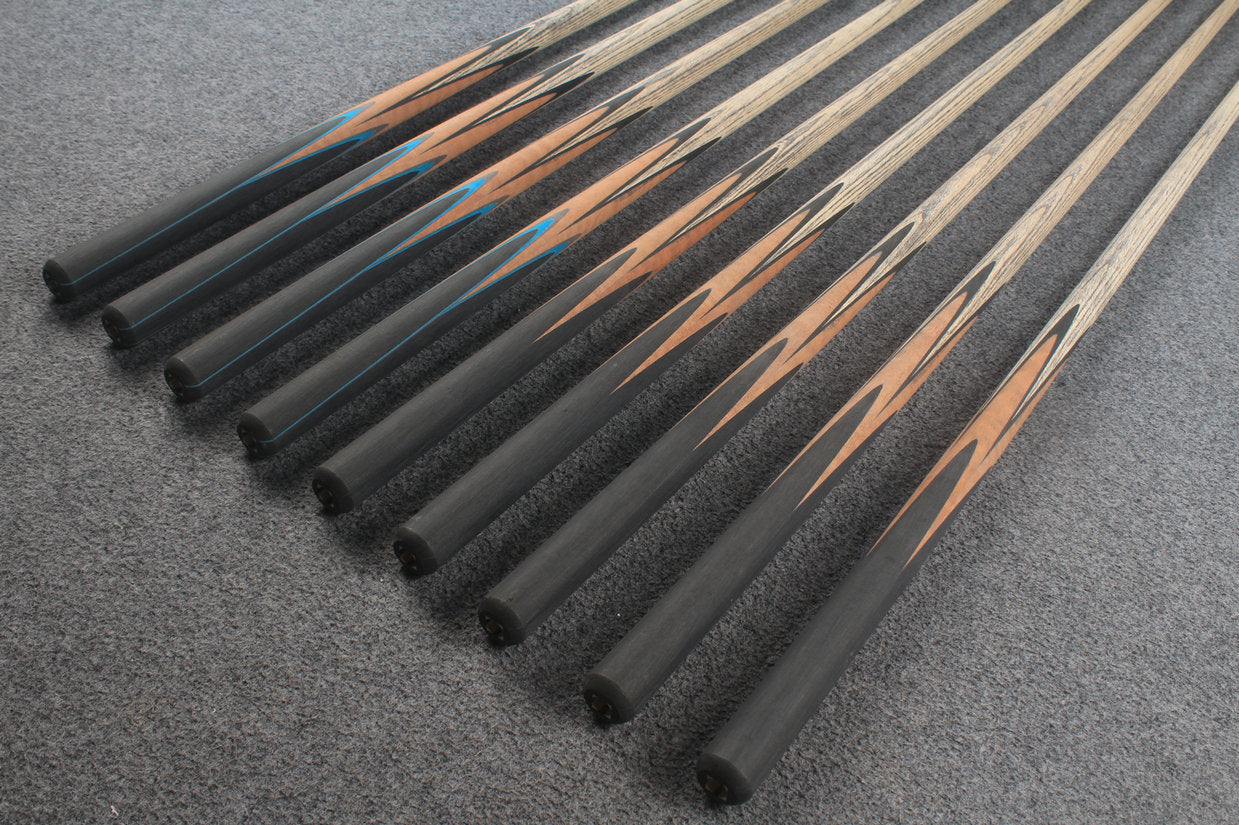 custom-made: woods 1 piece handmade ASH snooker / pool cue #159-#167 - made to order WOODS CUES