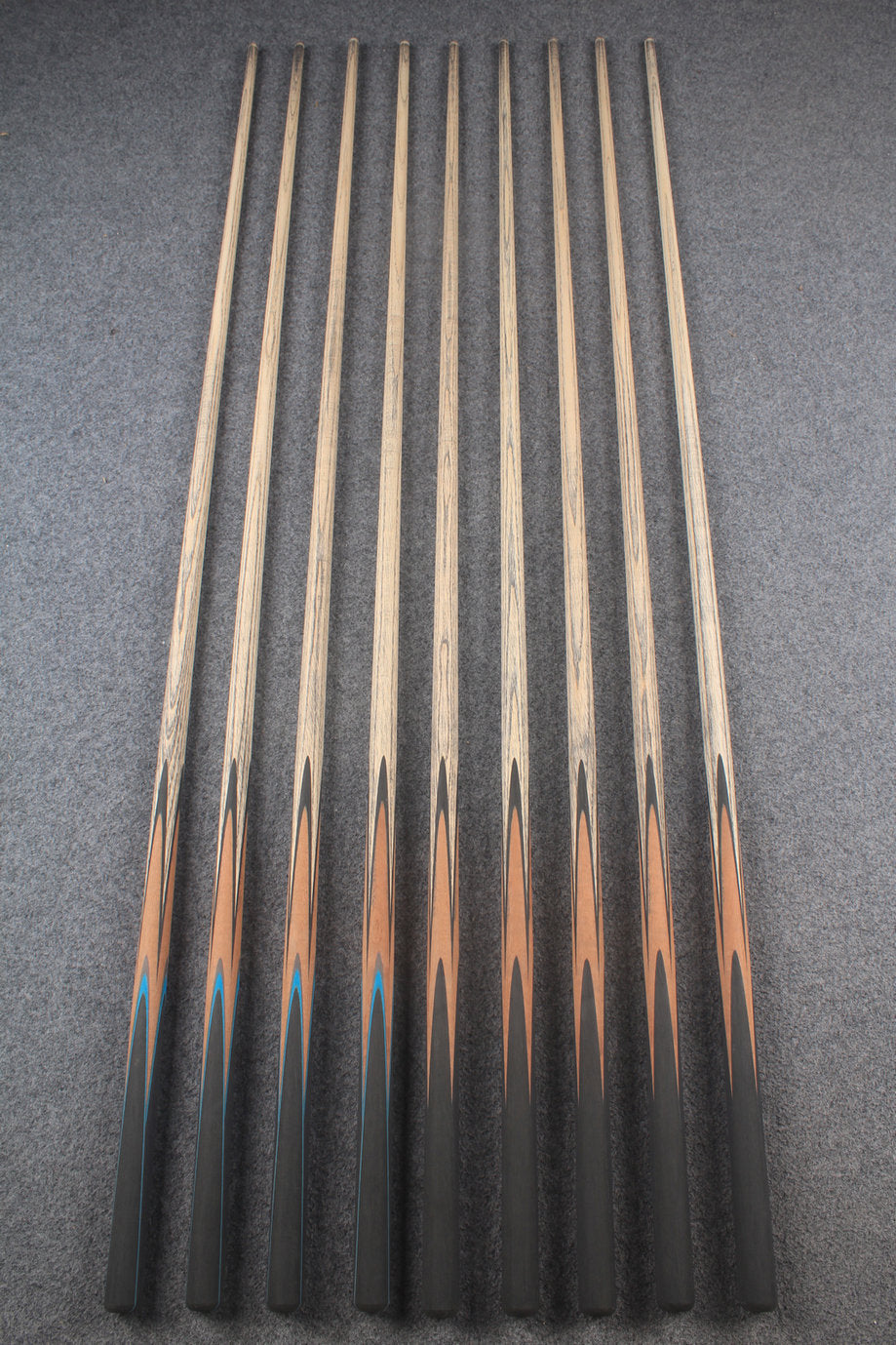 custom-made: woods 1 piece handmade ASH snooker / pool cue #159-#167 - made to order WOODS CUES