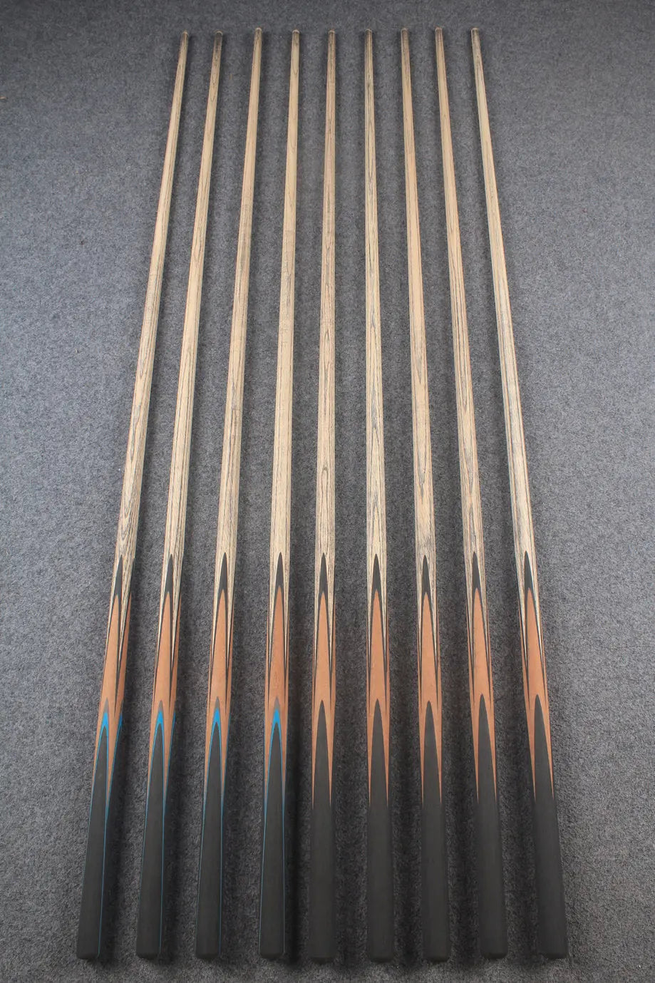 custom-made: woods 1 piece handmade ASH snooker / pool cue #159-#167 - made to order WOODS CUES