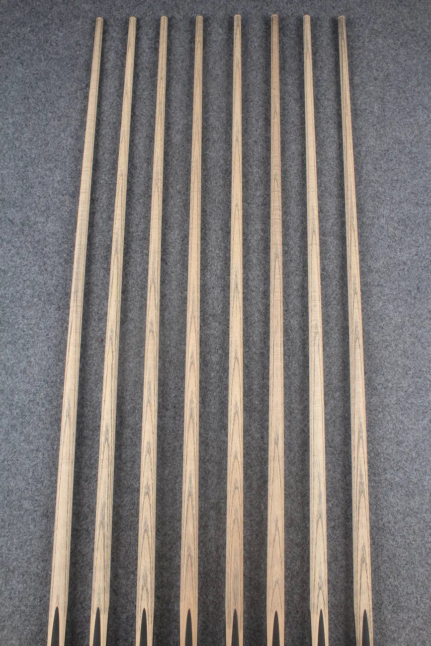 custom-made: woods 1 piece handmade ASH snooker / pool cue #186-#193 - made to order WOODS CUES