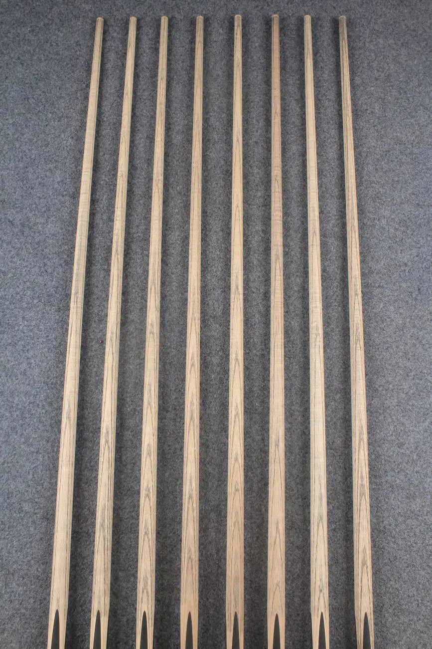 custom-made: woods 1 piece handmade ASH snooker / pool cue #186-#193 - made to order WOODS CUES
