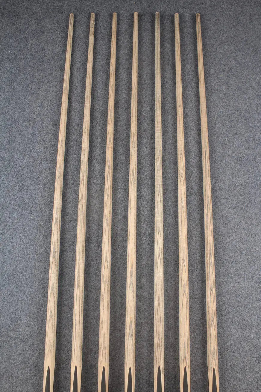 custom-made: woods 1 piece handmade ASH snooker / pool cue #213-#219 - made to order WOODS CUES