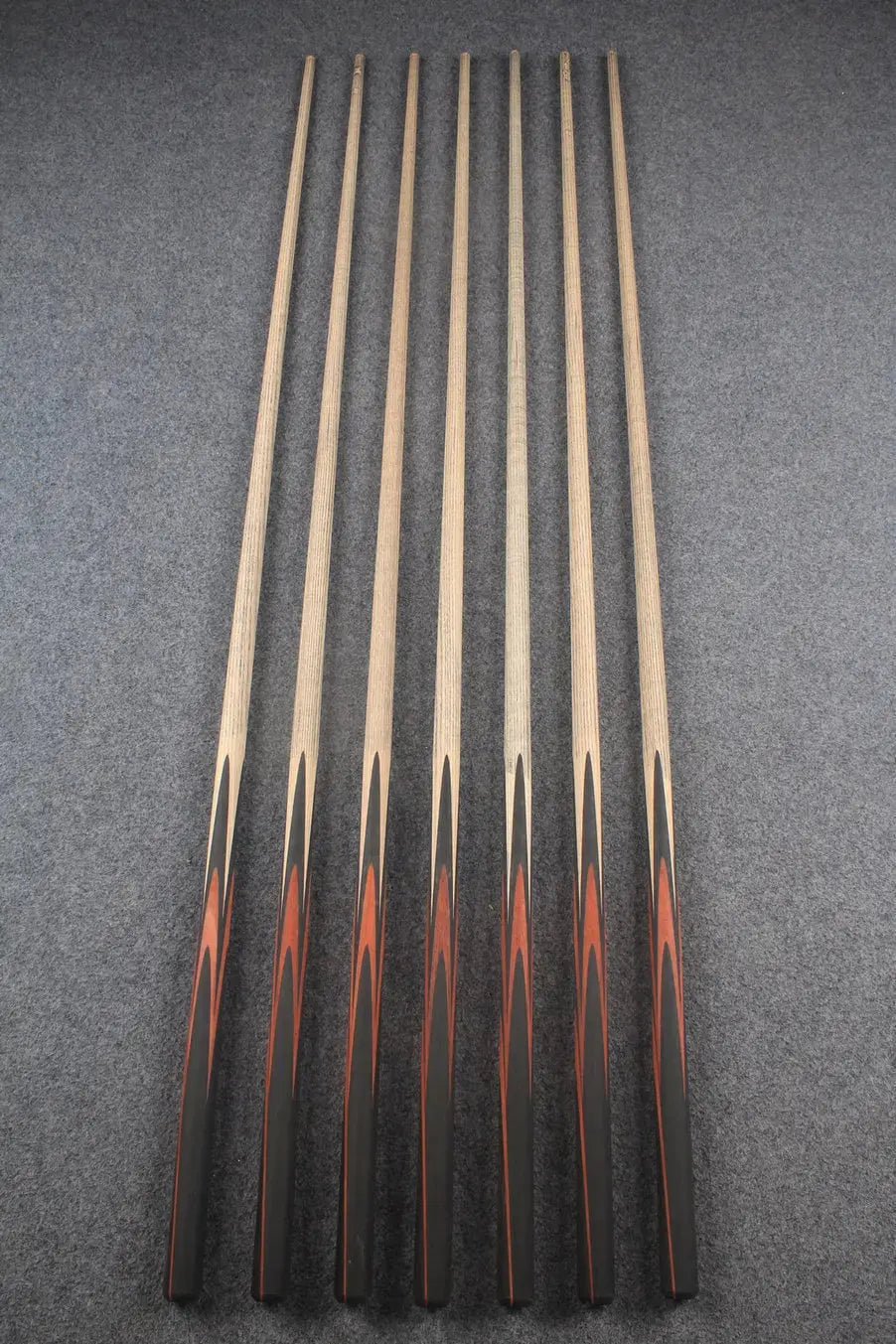 custom-made: woods 1 piece handmade ASH snooker / pool cue #213-#219 - made to order WOODS CUES