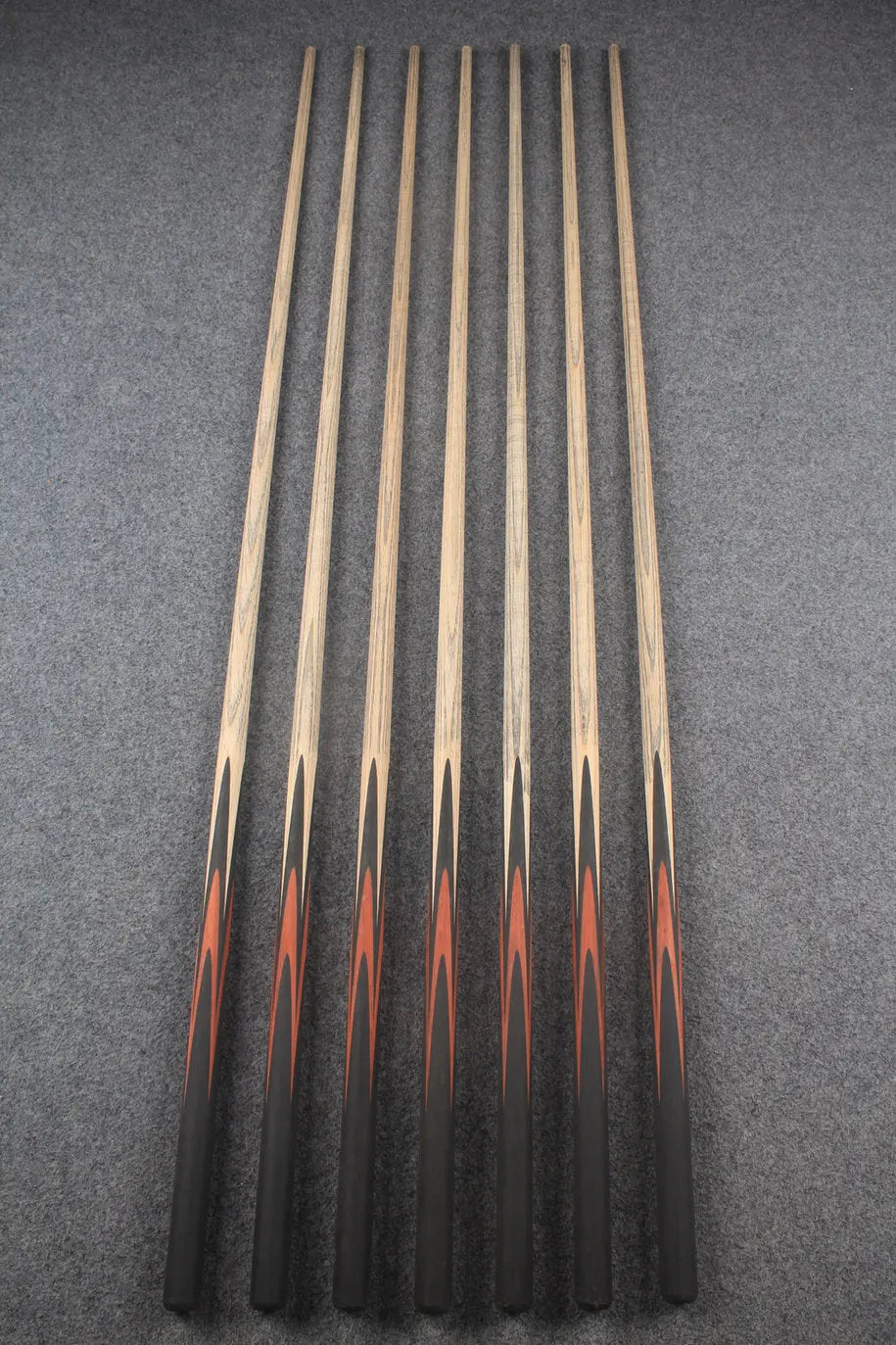 custom-made: woods 1 piece handmade ASH snooker / pool cue #213-#219 - made to order WOODS CUES