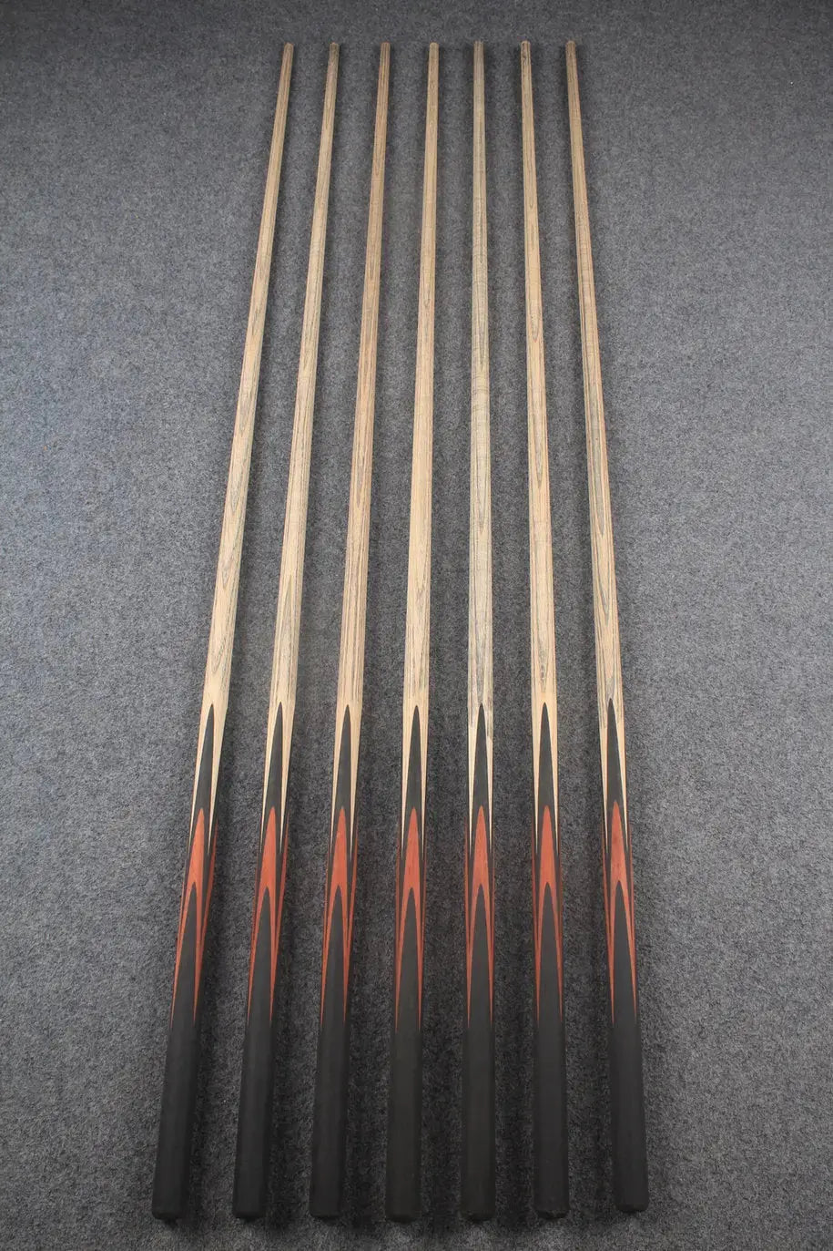 custom-made: woods 1 piece handmade ASH snooker / pool cue #213-#219 - made to order WOODS CUES