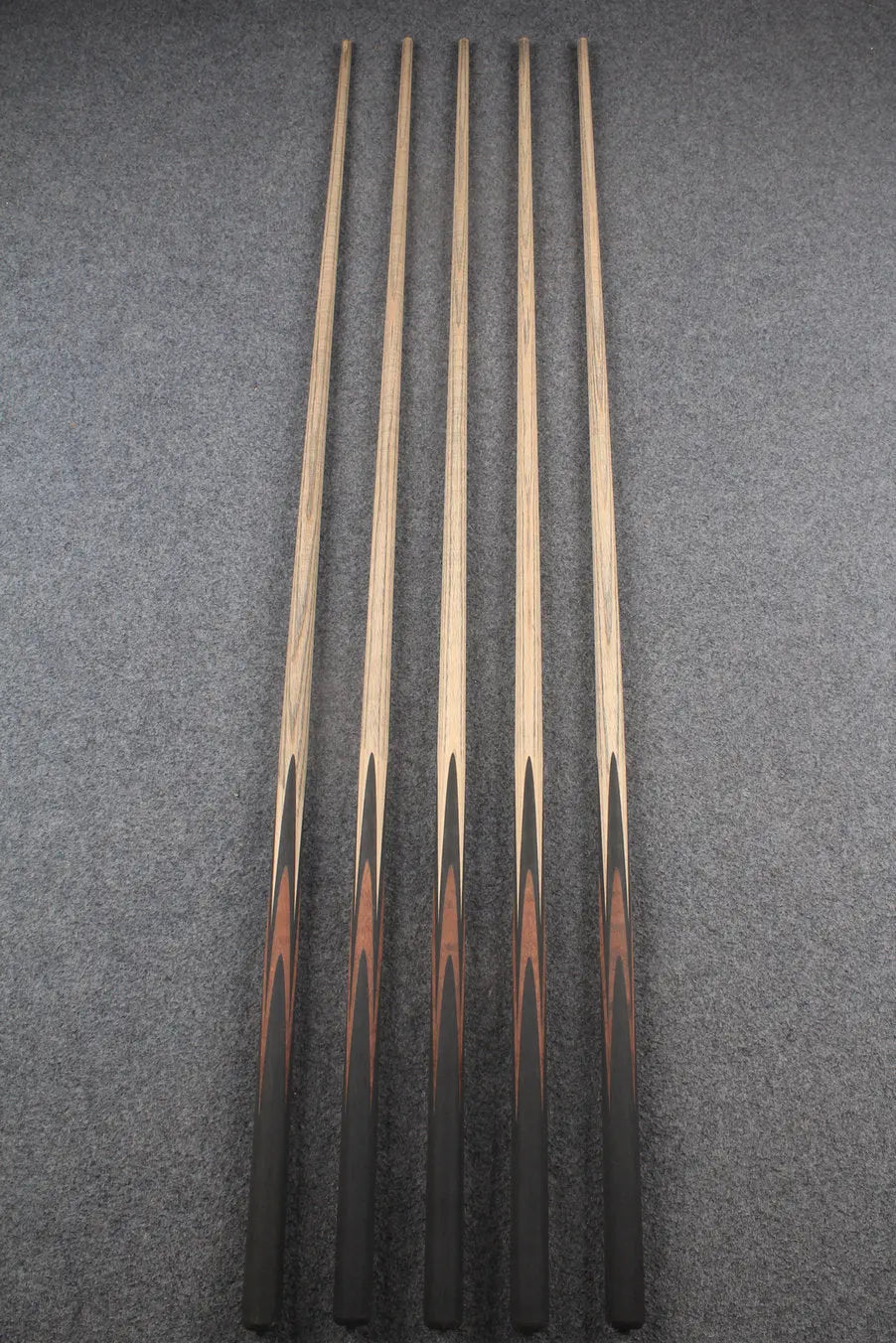 custom-made: woods 1 piece handmade ASH snooker / pool cue #226-#230 - made to order WOODS CUES