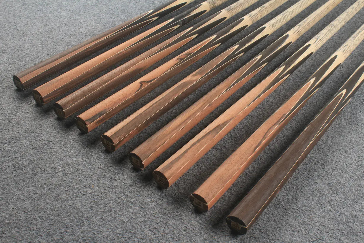 custom-made: woods 1 piece handmade ASH snooker / pool cue #231-#239 - made to order WOODS CUES