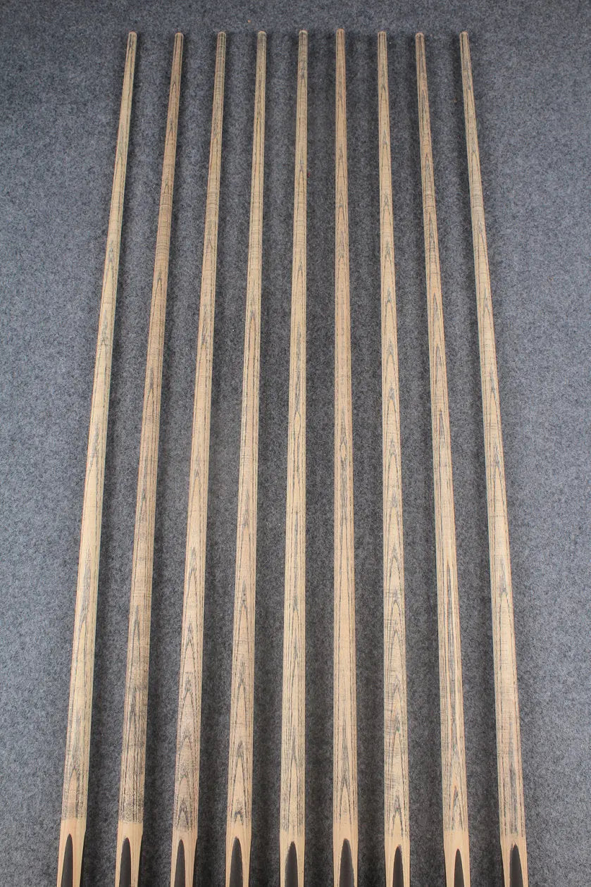 custom-made: woods 1 piece handmade ASH snooker / pool cue #231-#239 - made to order WOODS CUES