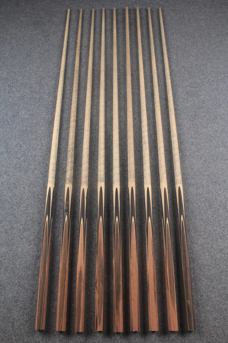 custom-made: woods 1 piece handmade ASH snooker / pool cue #231-#239 - made to order WOODS CUES