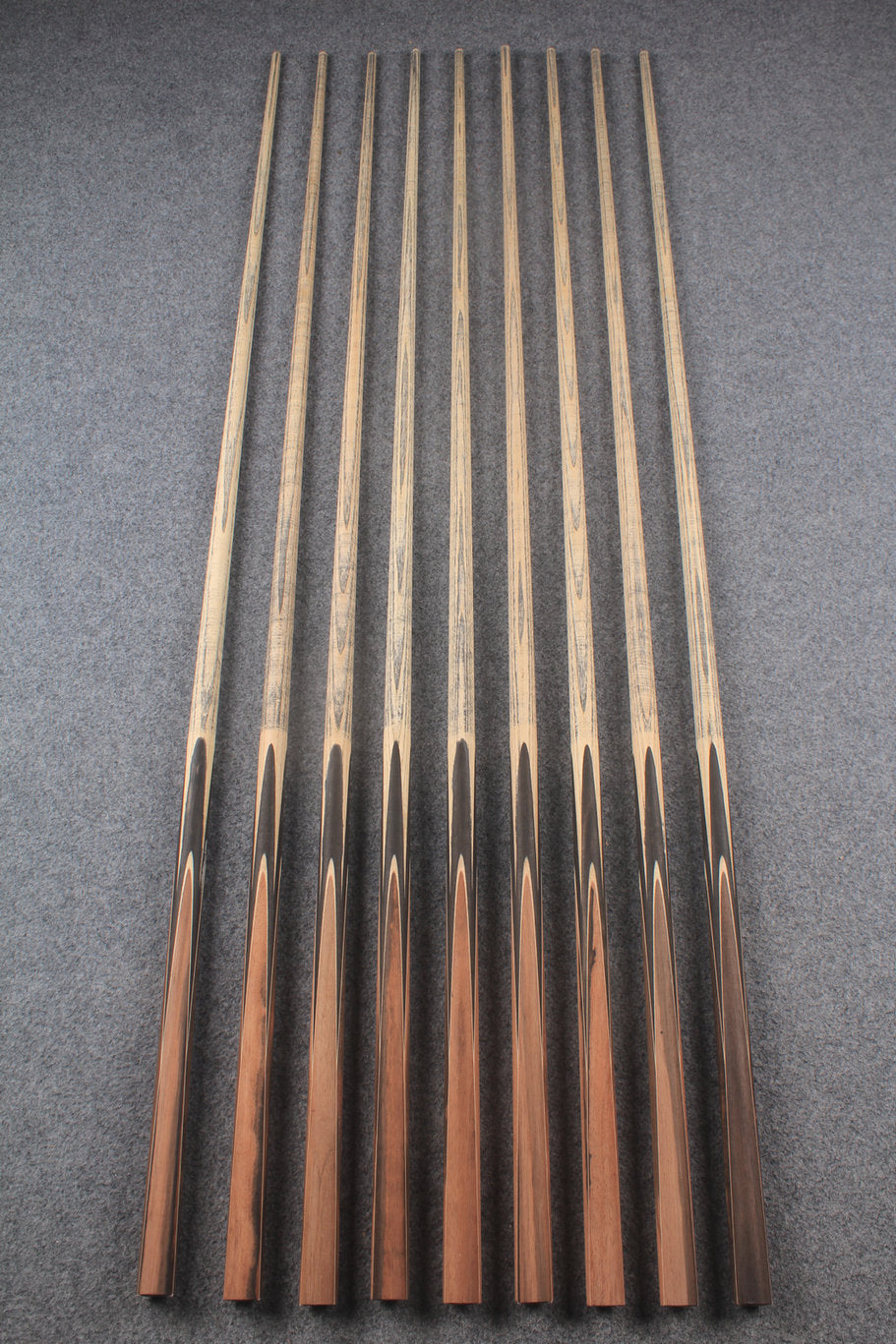 custom-made: woods 1 piece handmade ASH snooker / pool cue #231-#239 - made to order WOODS CUES