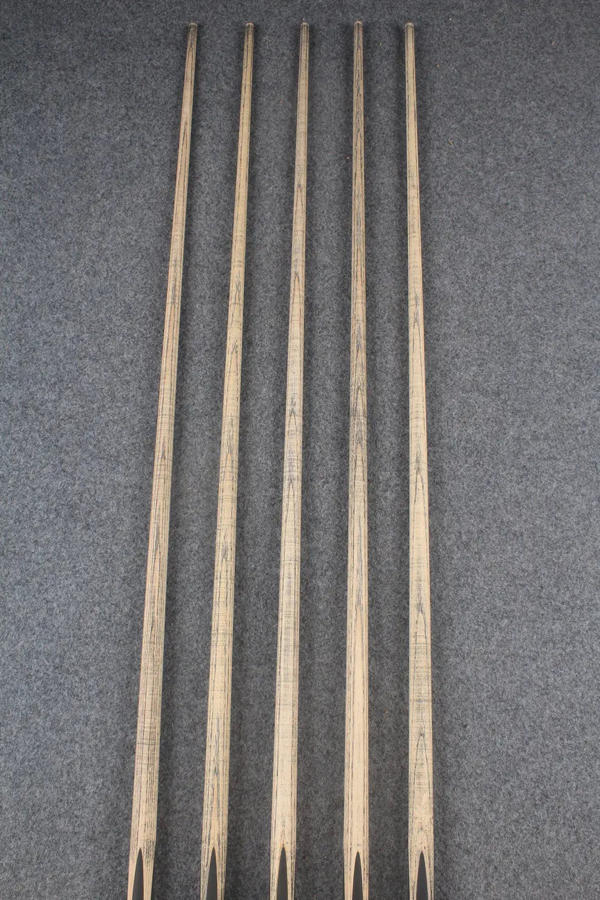 custom-made: woods 1 piece handmade ASH snooker / pool cue #240-#244 - made to order WOODS CUES