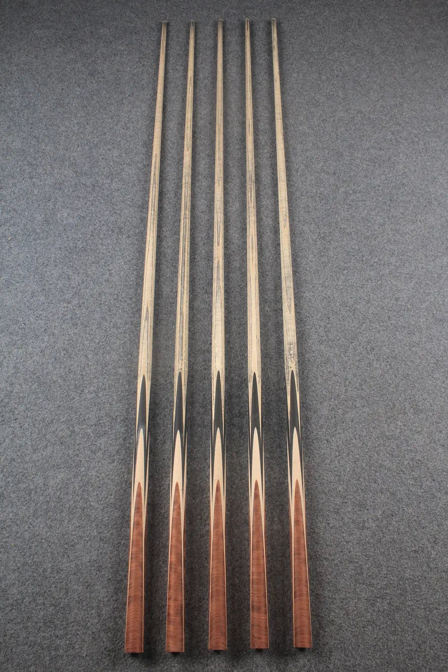 custom-made: woods 1 piece handmade ASH snooker / pool cue #240-#244 - made to order WOODS CUES