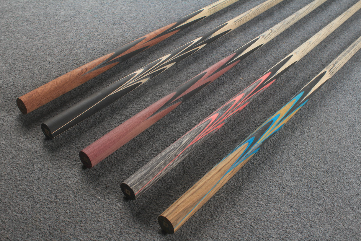 custom-made: woods 1 piece handmade ASH snooker cue #245-#249 - made to order WOODS CUES