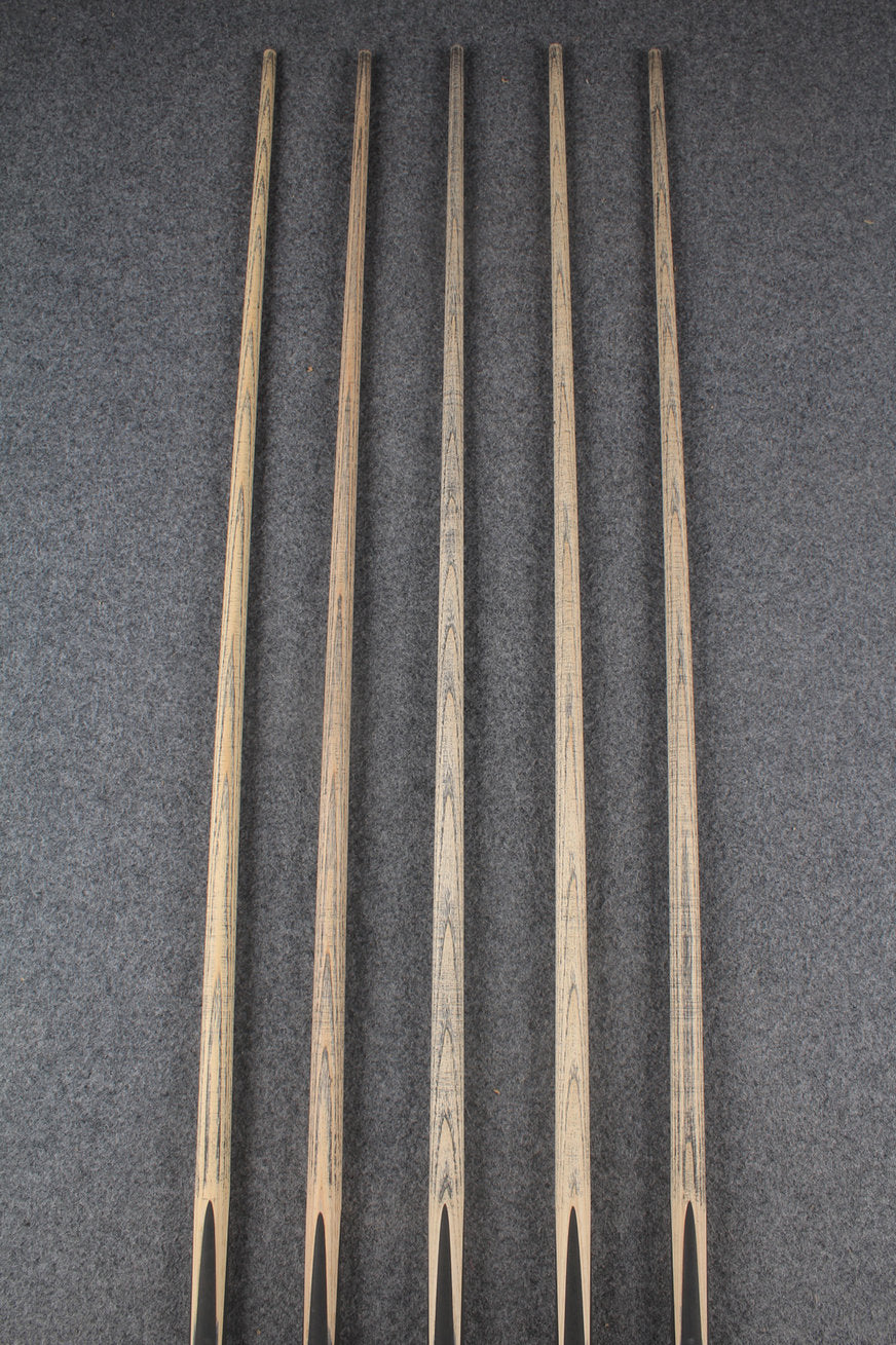 custom-made: woods 1 piece handmade ASH snooker cue #245-#249 - made to order WOODS CUES