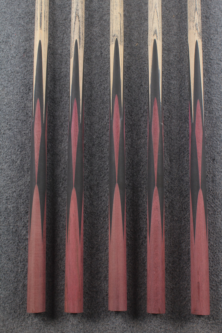 custom-made: woods 1 piece handmade ASH snooker / pool cue #250-#254 - made to order WOODS CUES