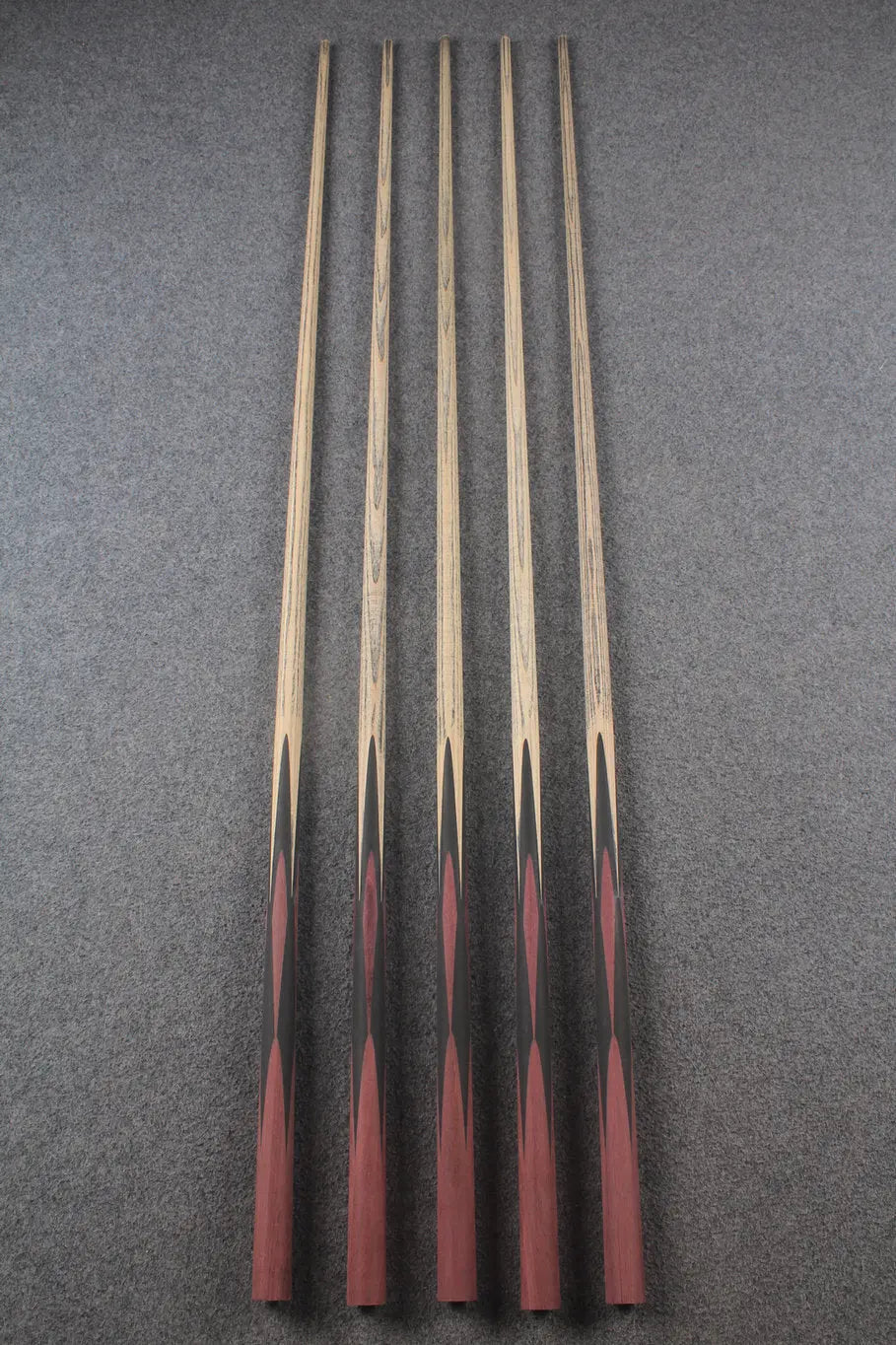 custom-made: woods 1 piece handmade ASH snooker / pool cue #250-#254 - made to order WOODS CUES