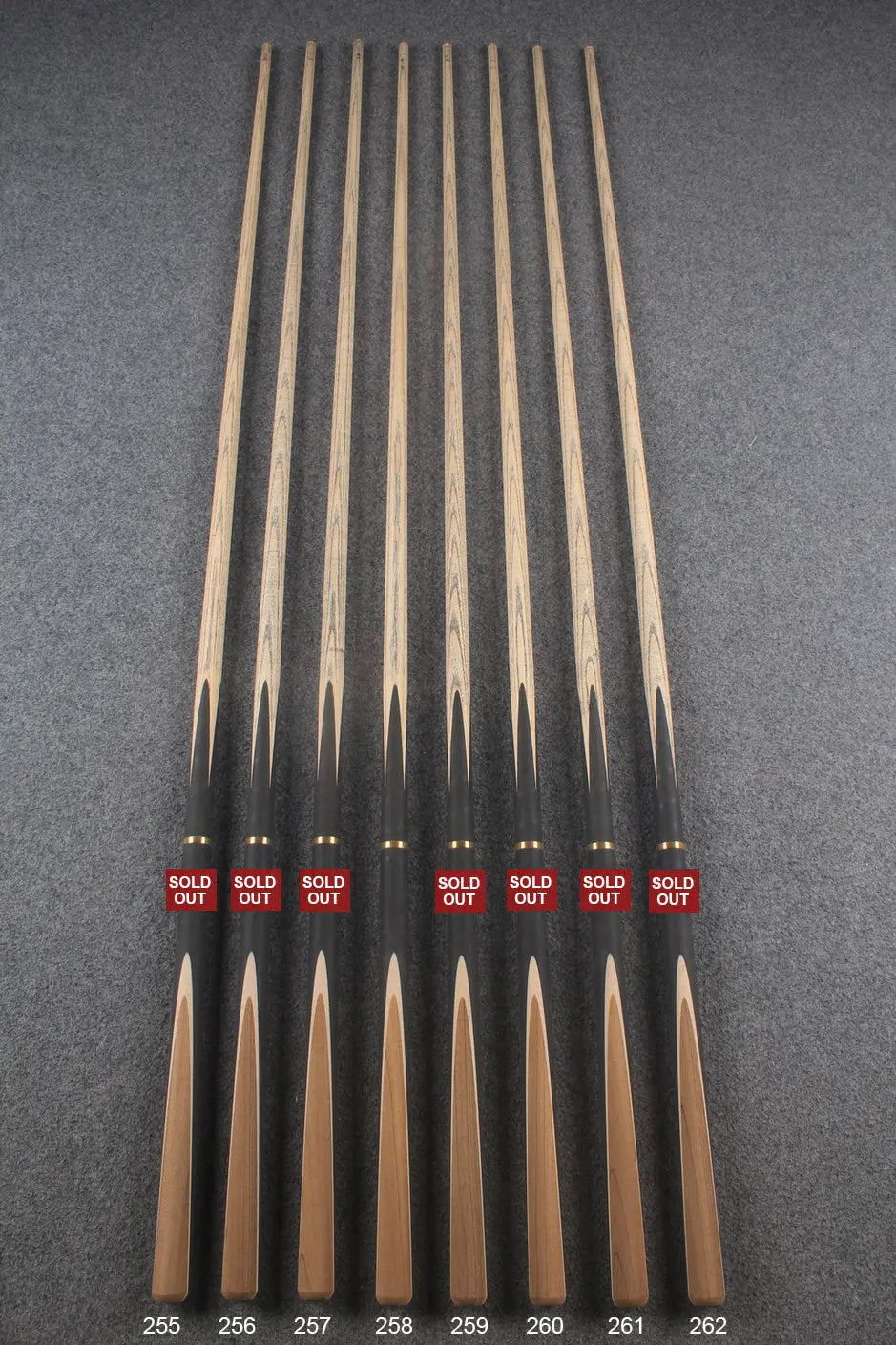 custom-made: 3/4 jointed Ronnie O'Sullivan Replica Snooker Cue #255 - #262 - Handcrafted to Order