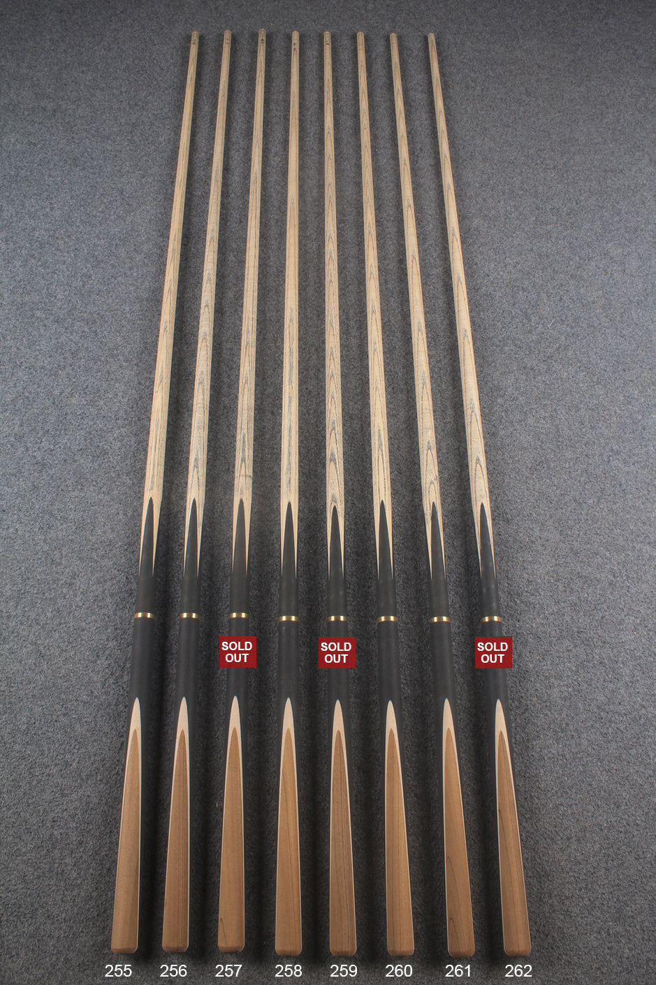 custom-made: 3/4 jointed Ronnie O'Sullivan Replica Snooker Cue #255 - #262 - Handcrafted to Order