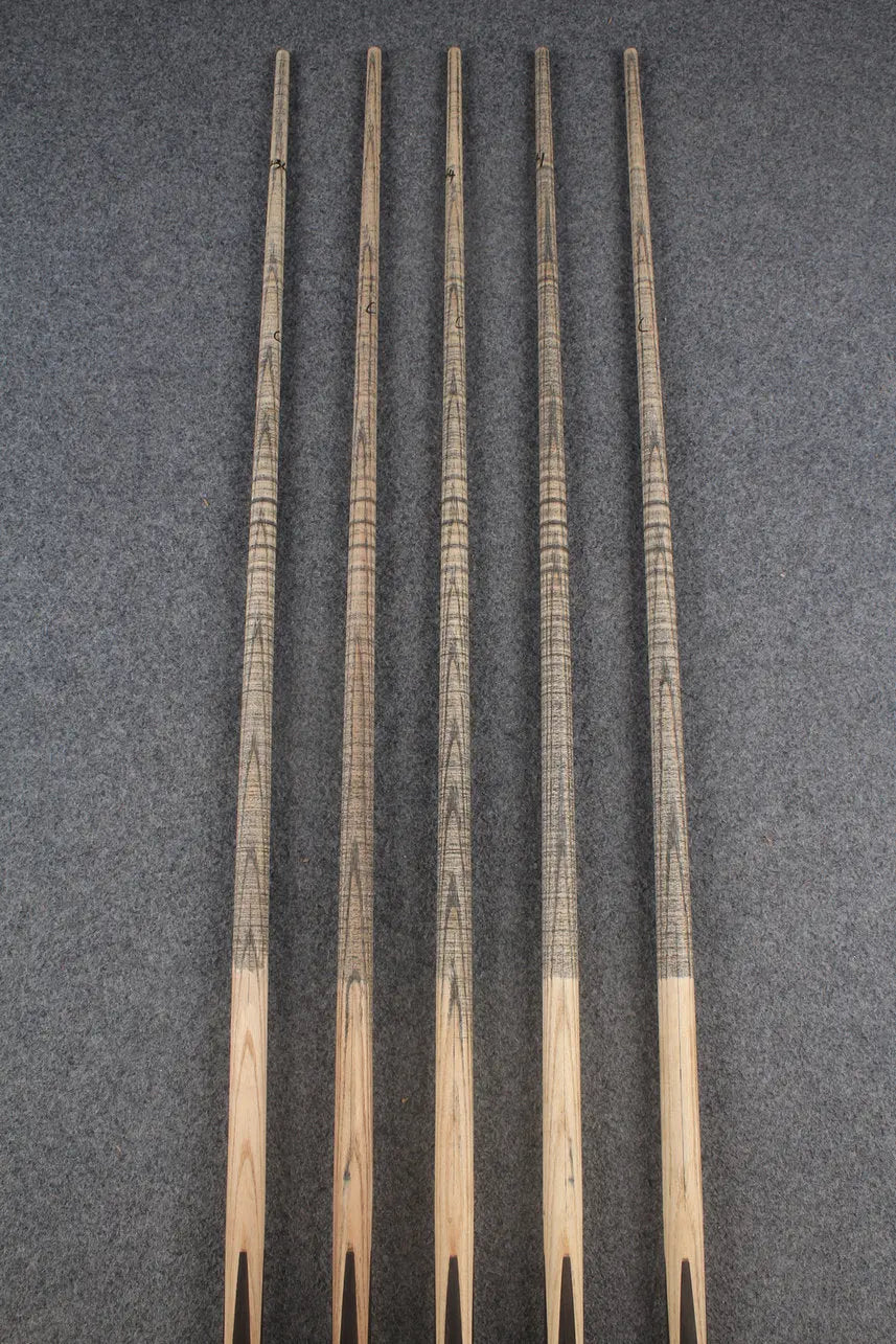 custom-made: 1 piece handmade ASH snooker / pool cue #263-#267 - made to order WOODS CUES