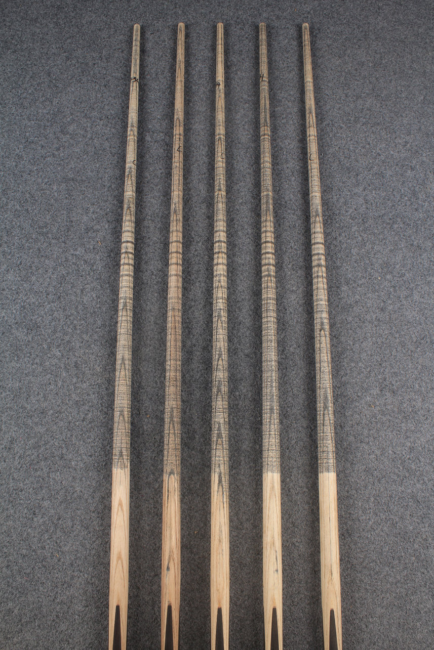 custom-made: 1 piece handmade ASH snooker / pool cue #263-#267 - made to order WOODS CUES