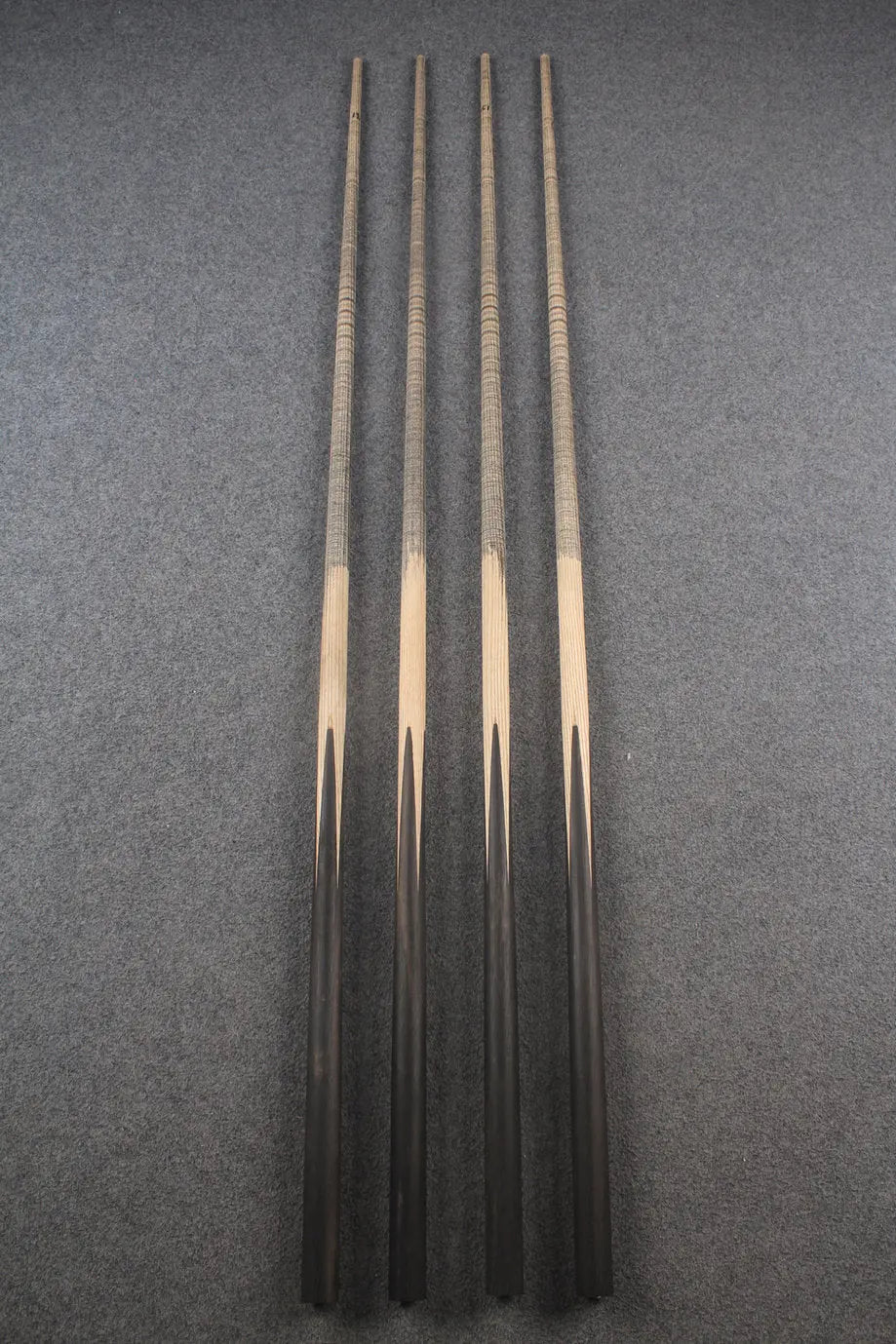 custom-made: 1 piece handmade ASH snooker / pool cue #268-#271 - made to order WOODS CUES
