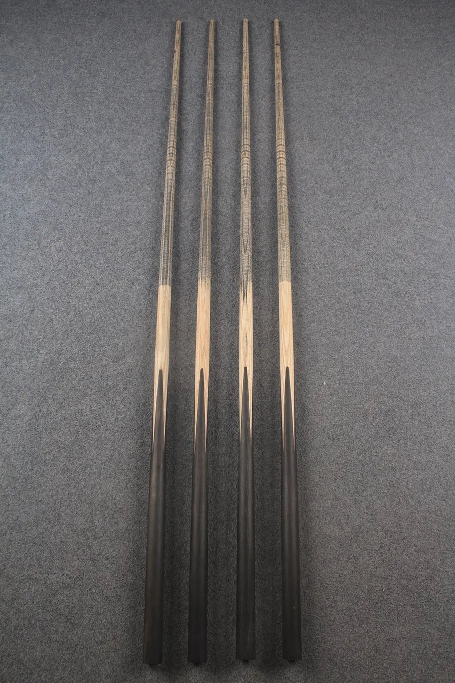custom-made: 1 piece handmade ASH snooker / pool cue #268-#271 - made to order WOODS CUES