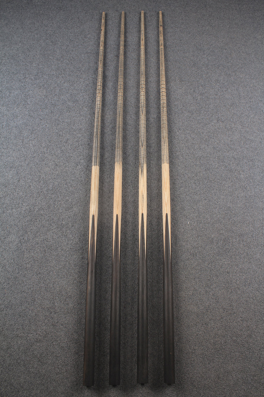 custom-made: 1 piece handmade ASH snooker / pool cue #268-#271 - made to order WOODS CUES