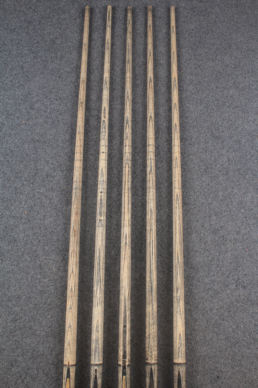 custom-made: woods 1 piece handmade ASH snooker / pool cue #274-#278 - made to order WOODS CUES