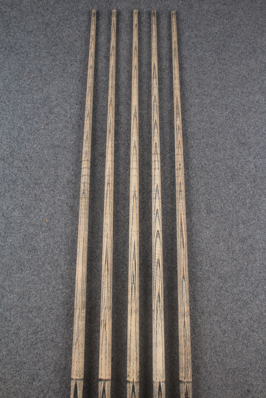 custom-made: woods 1 piece handmade ASH snooker / pool cue #279-#283 - made to order WOODS CUES