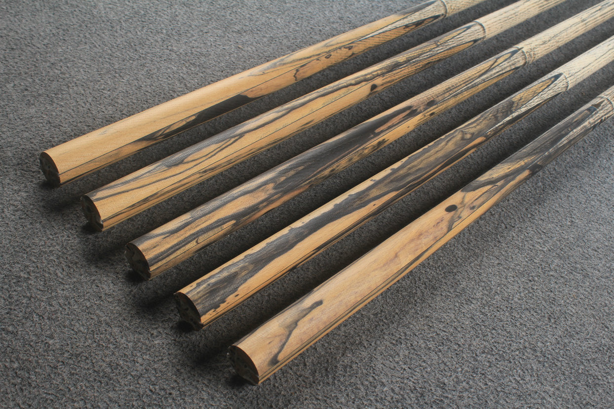 custom-made: woods 1 piece handmade ASH snooker / pool cue #279-#283 - made to order WOODS CUES
