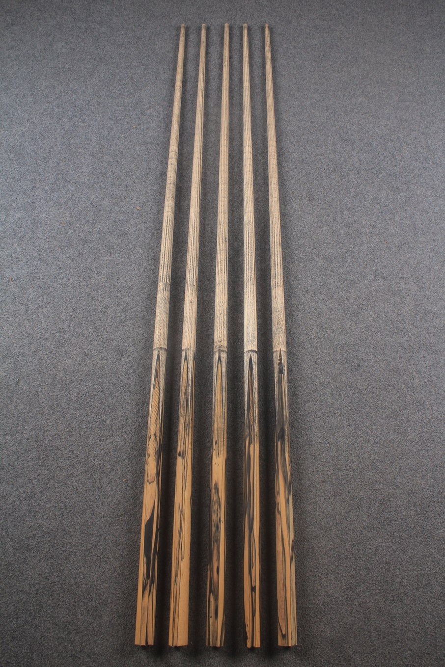 custom-made: woods 1 piece handmade ASH snooker / pool cue #279-#283 - made to order WOODS CUES