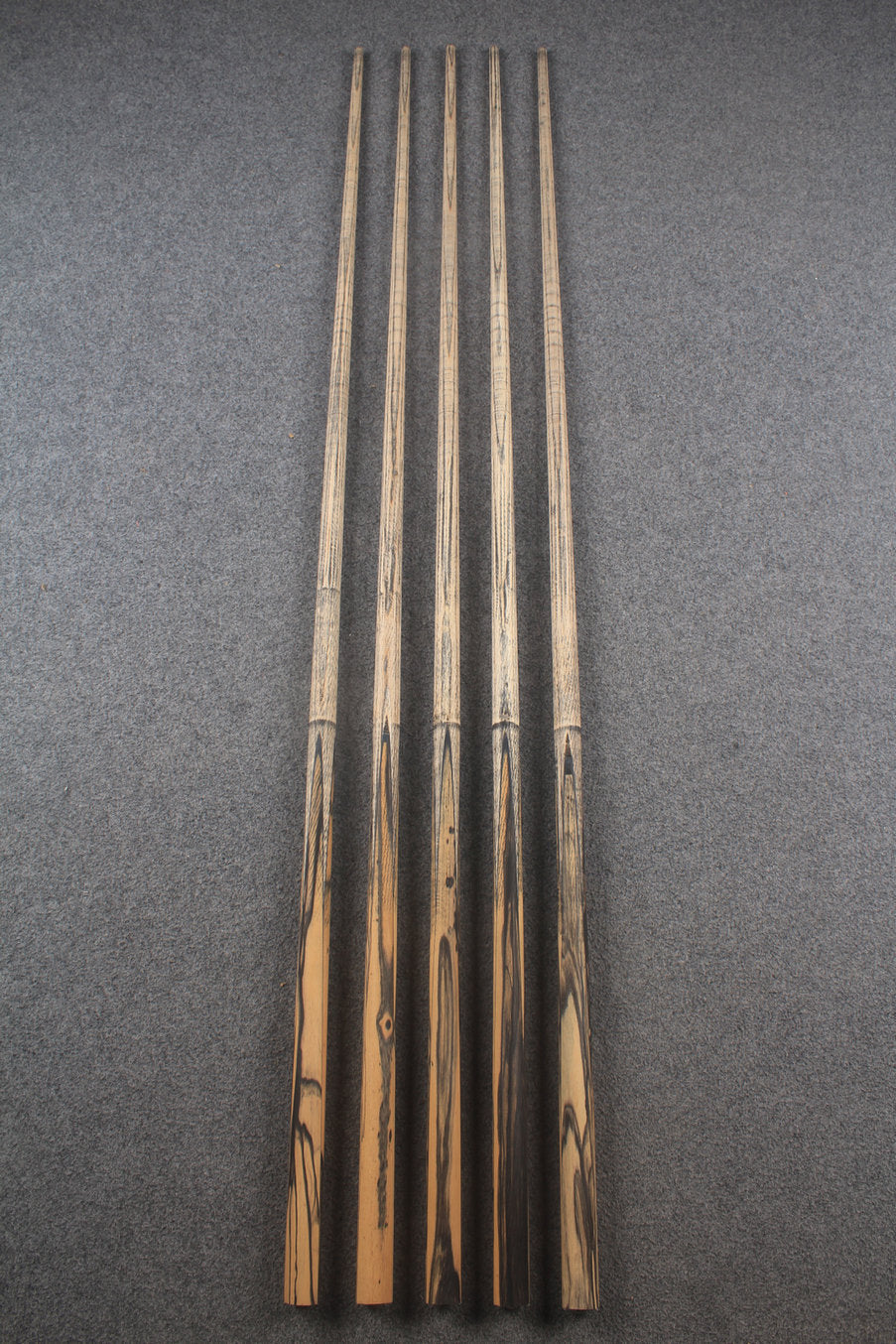 custom-made: woods 1 piece handmade ASH snooker / pool cue #279-#283 - made to order WOODS CUES